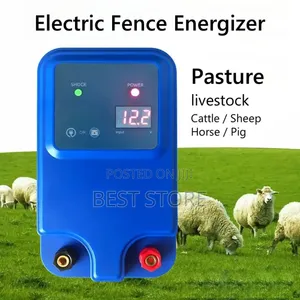 Electric Fence Energizer, Fence Charger Livestock Scarecrow Shock 10Km