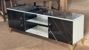 Black and White TV Stand