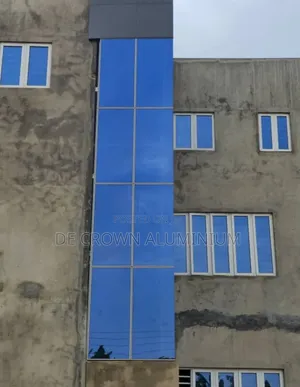 Aluminium Curtain Wall With Blue Reflective Glass