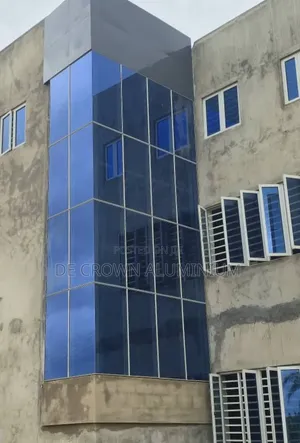 Aluminium Curtain Wall With Blue Reflective Glass