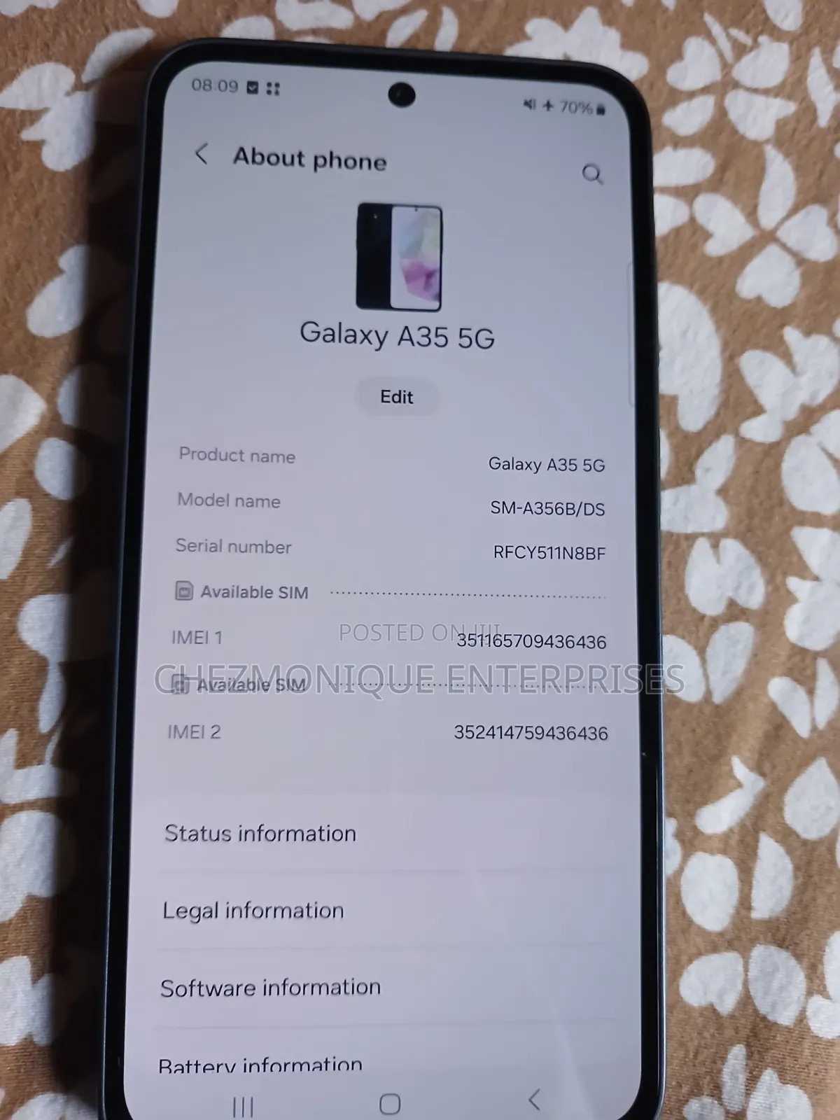 Samsung Galaxy A35 128 GB Black
