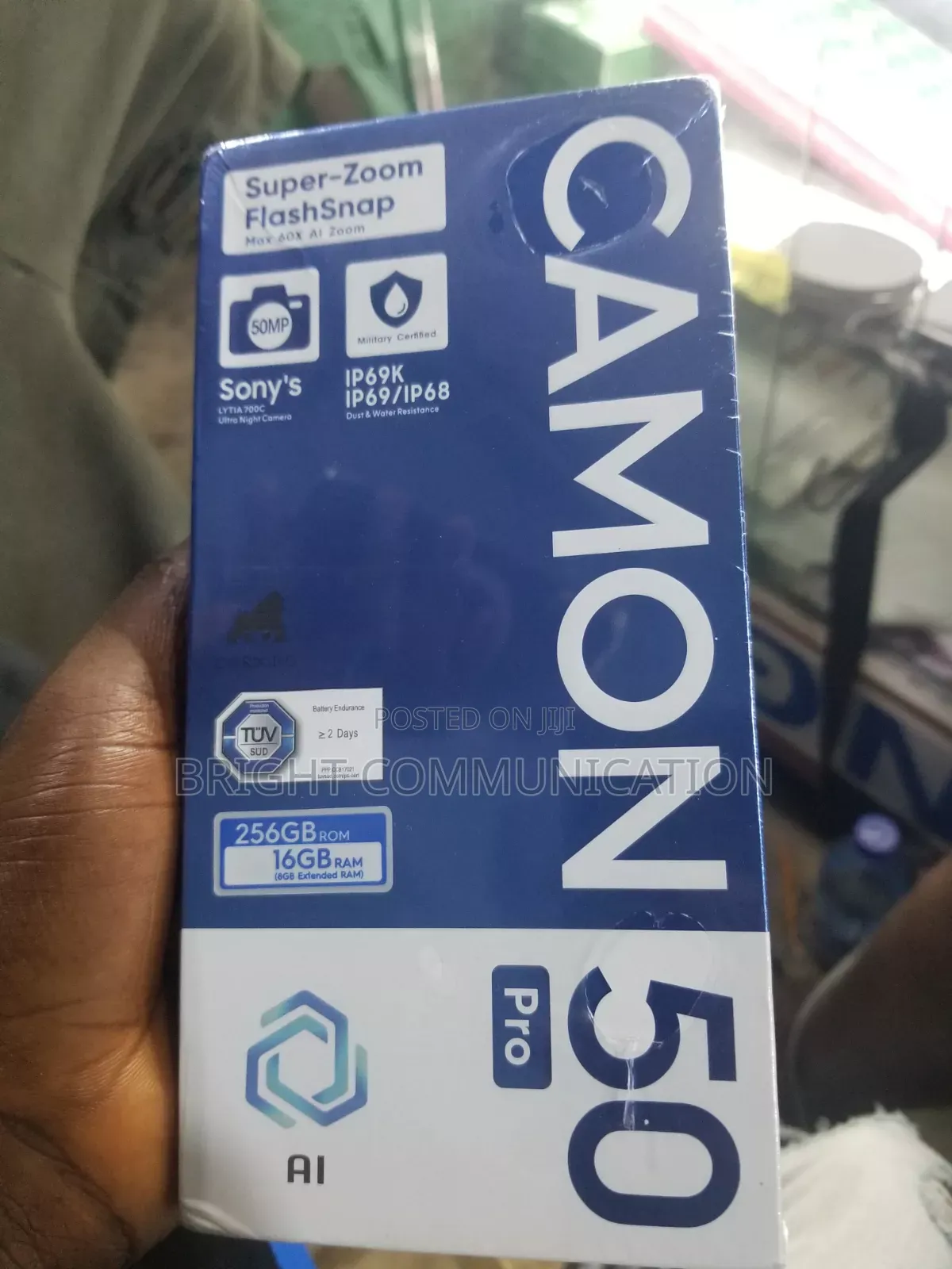 New Tecno Camon 50 Pro 256 GB Blue