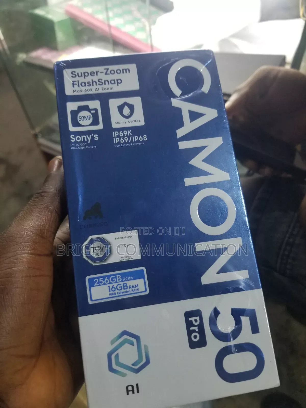 New Tecno Camon 50 Pro 256 GB Blue