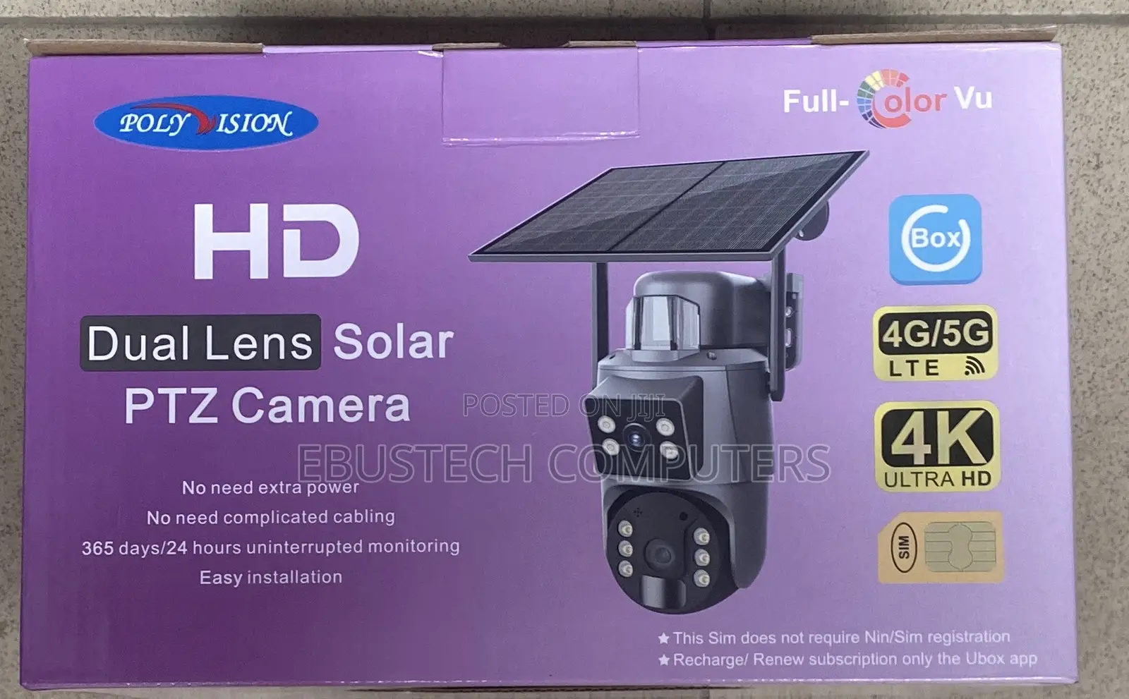 Solar Security Camera-Wireless CCTV With Night Vision