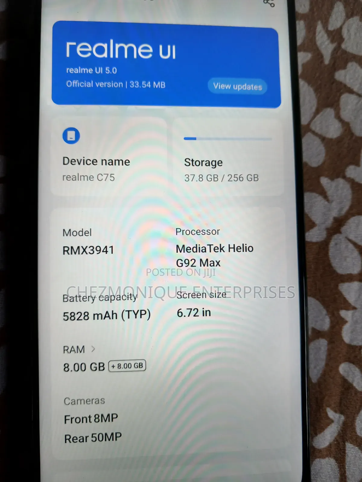 Realme C75 256 GB Black