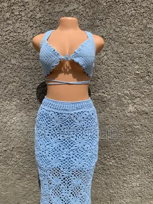 Brand New Handmade Crochet (Two Piece) Beach Set - Never Worn