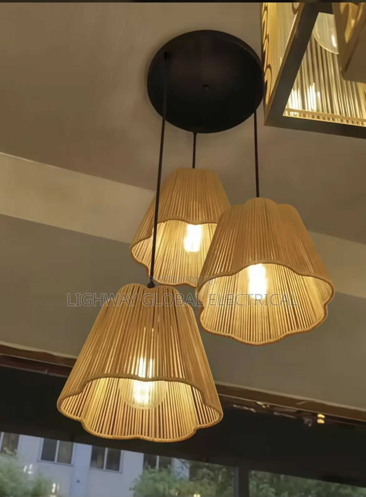 Basket Three in One Pendant Chandelier