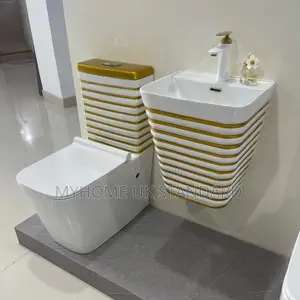 Original Rimless England Water Closet Set