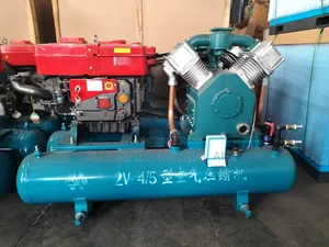 Double Tank Air Compressor 4 Piston With Engine
