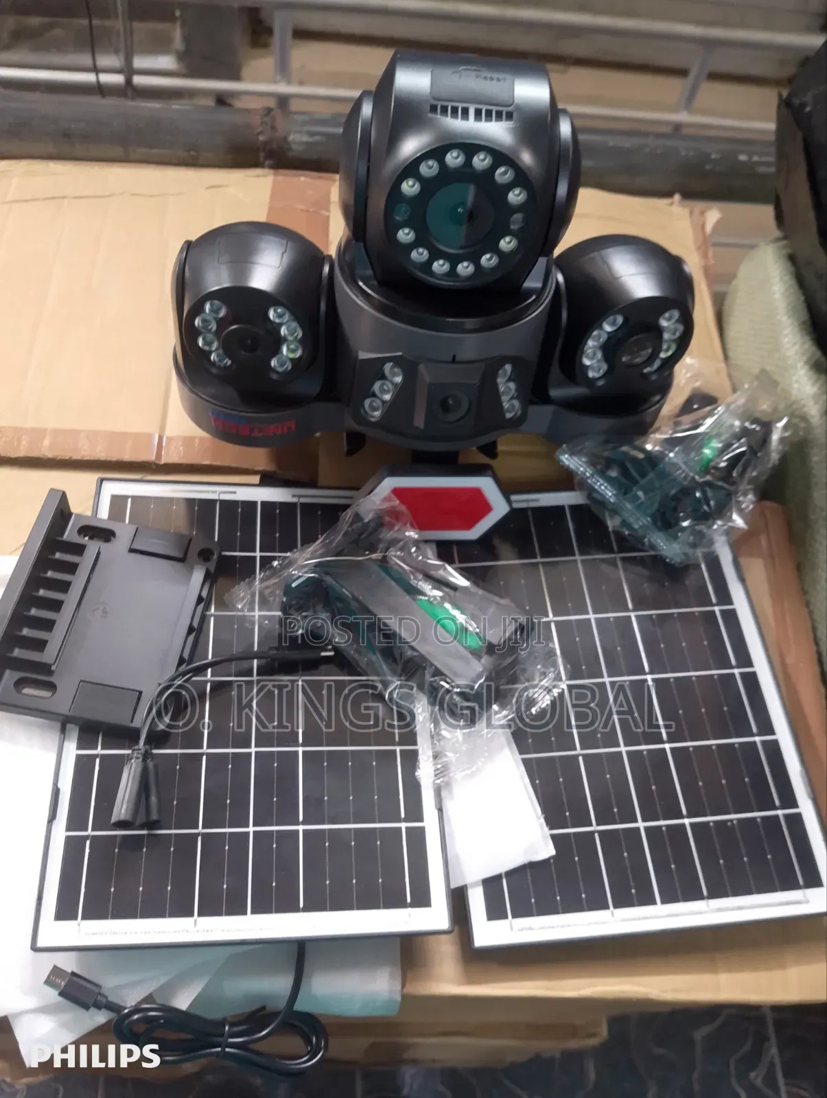 V380 Pro AOV 4G Sim, 4 Lens, 4 Views, 3ptz Double Panel Solar Camera