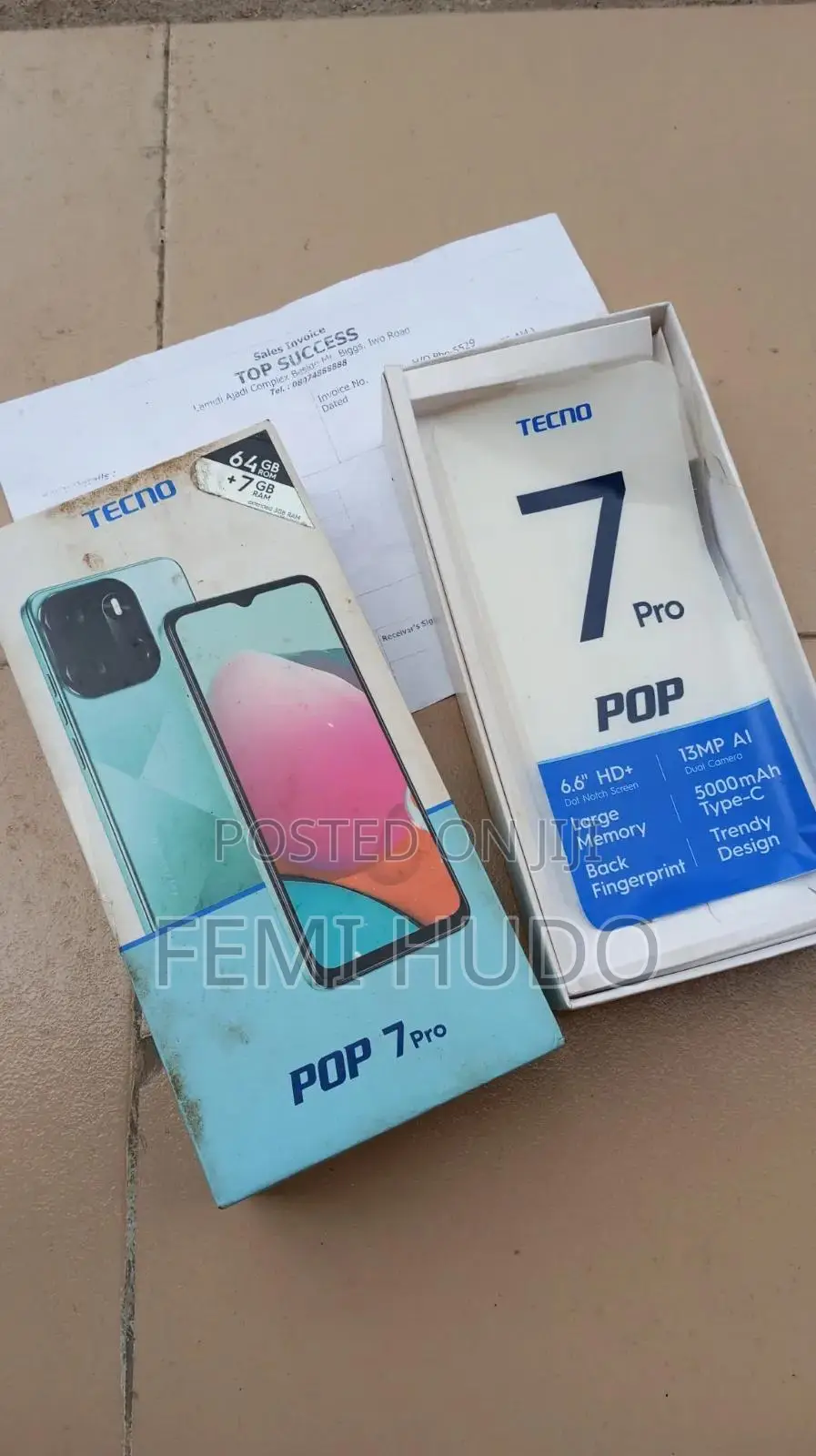 Tecno Pop 7 Pro 64 GB Blue