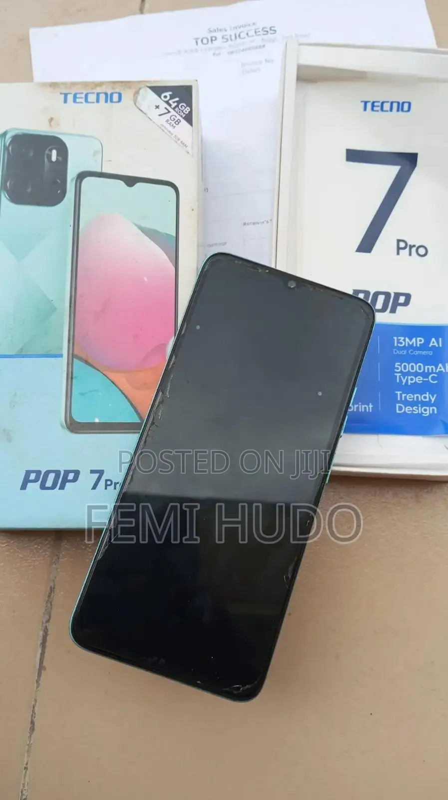 Tecno Pop 7 Pro 64 GB Blue
