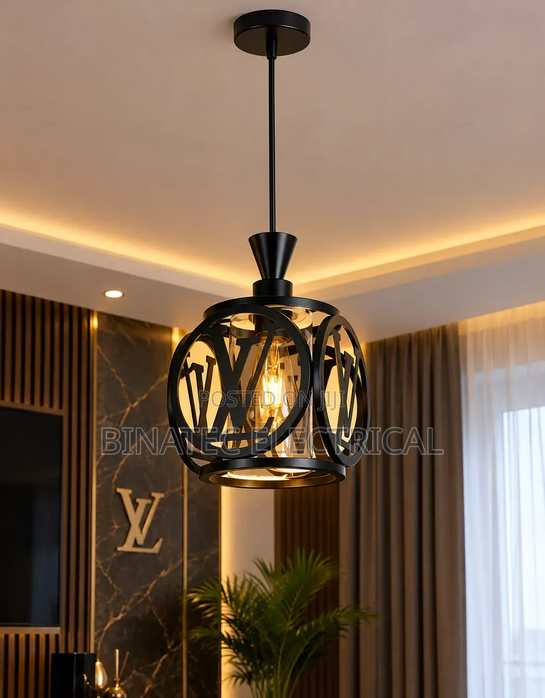 Luxury LV Design Pendant Drop Light – Modern Decorative Ceiling Lamp