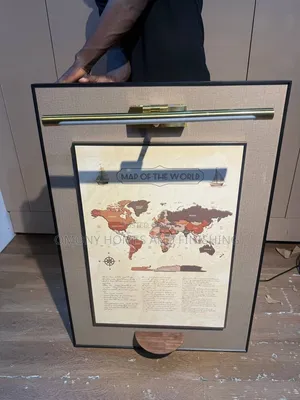 Luxury Wall Art Frame With Steel Light