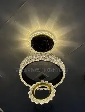 Modern Single Dropping Crystal Chandelier