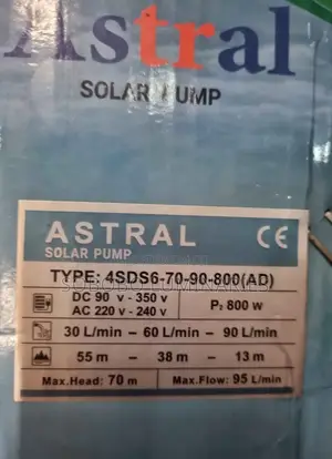 1hp DC Solar Pump