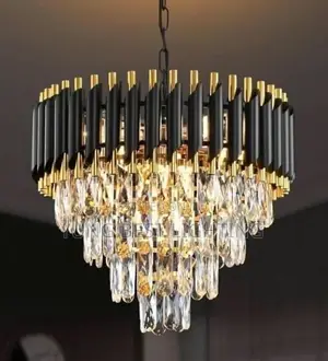 Modern LED Crystal Diamond Chandelier