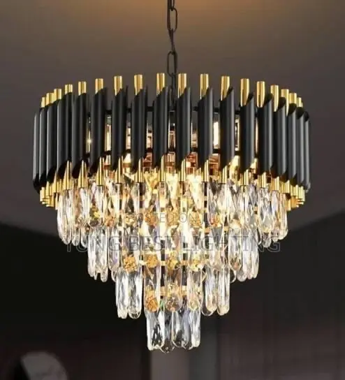 Modern LED Crystal Diamond Chandelier