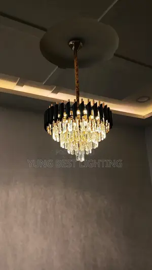 Modern LED Crystal Diamond Chandelier