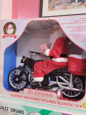 Mr Christmas Super Motorcycle Santa