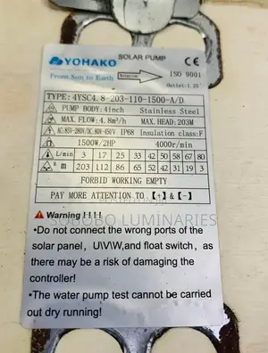 2hp AC/DC Solar Pumping Machine