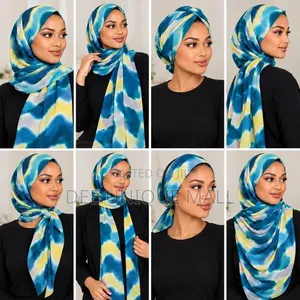 1 Piece - Beautiful Rainbow Colour Hair Decorative Scarf -MultiPurpose