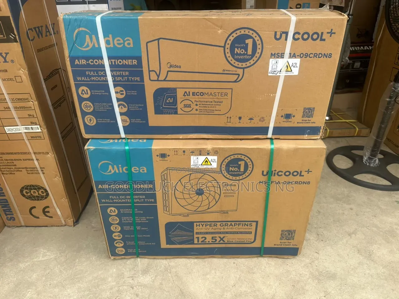 Midea 1HP Split Unit AC Inverter -MSMA-09CRDN1