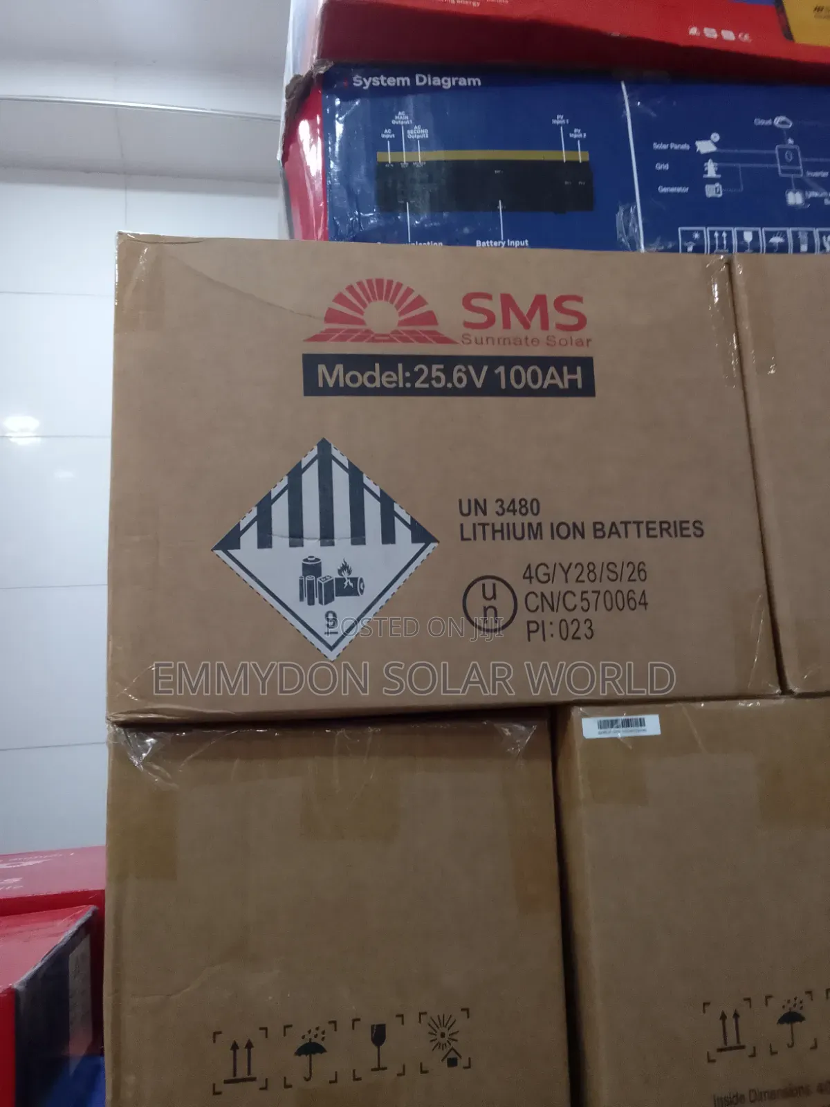 SMS Solar Lithium Battery 100ah 24v