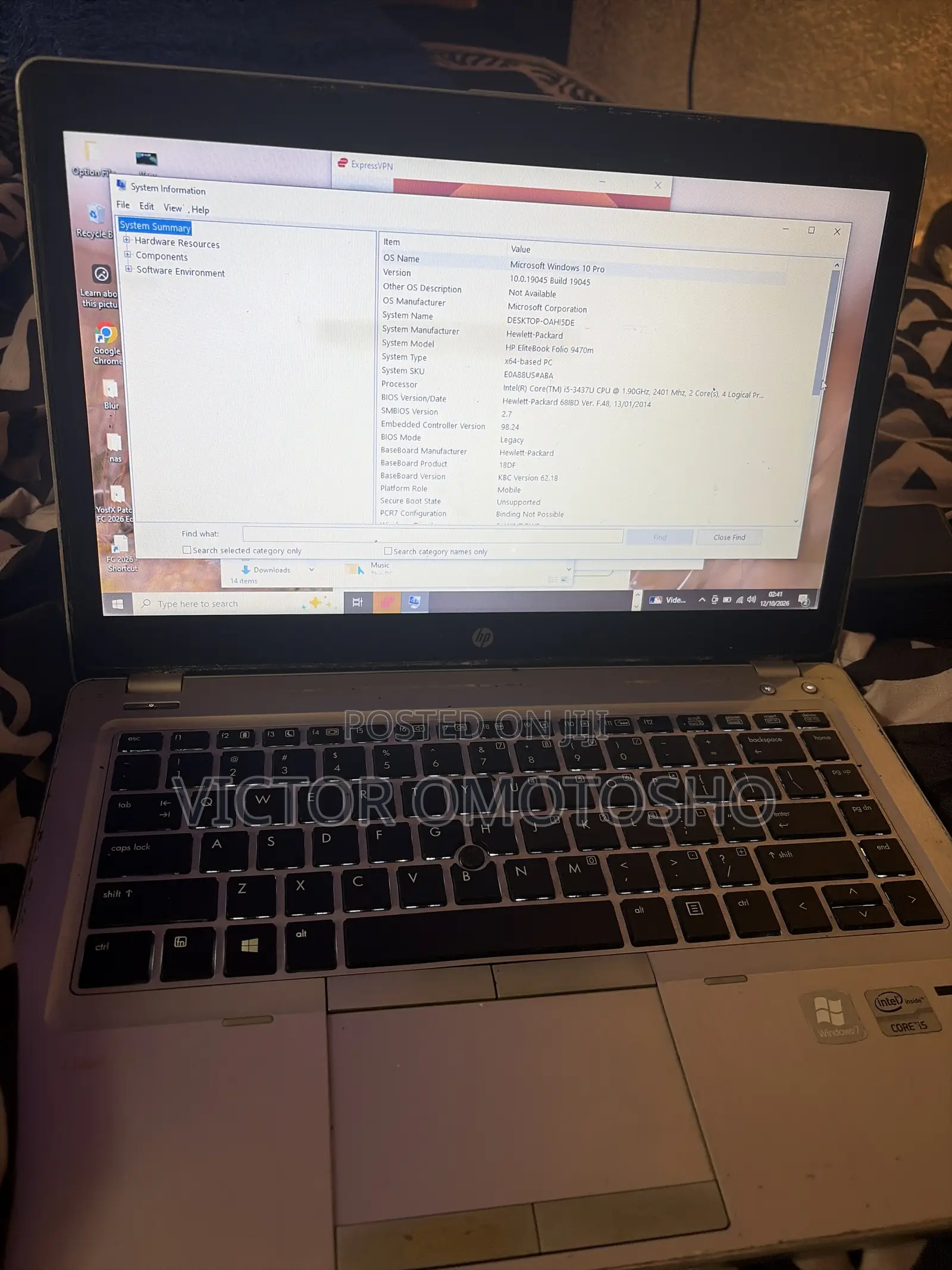 Laptop HP EliteBook Folio 9470M 8GB Intel Core i5 HDD 500GB