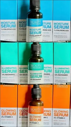 Beauty Formulas Serums - Hyaluronic, Niacinamide & Vitamin C (3 in 1)