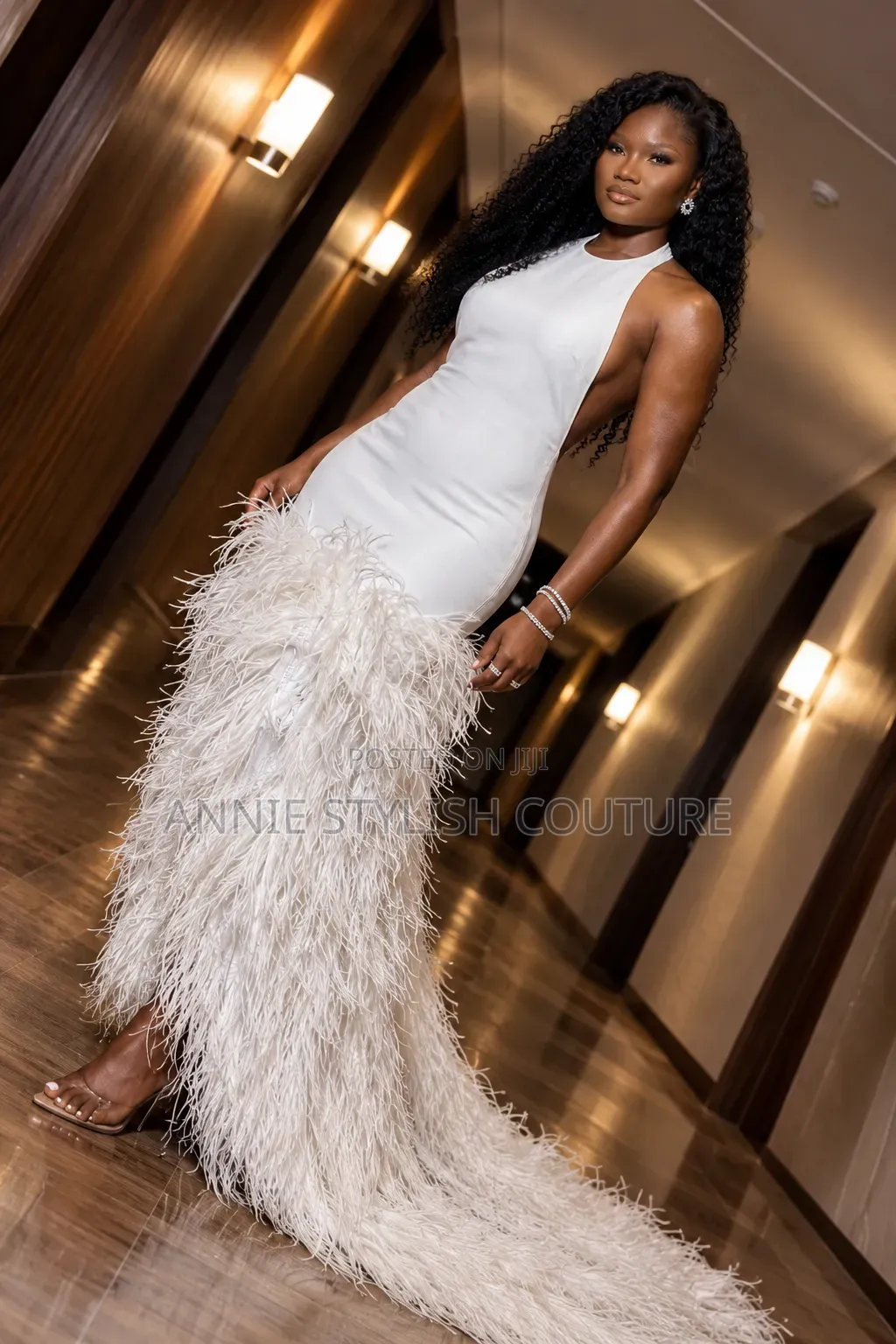 Ivory Feather Dress