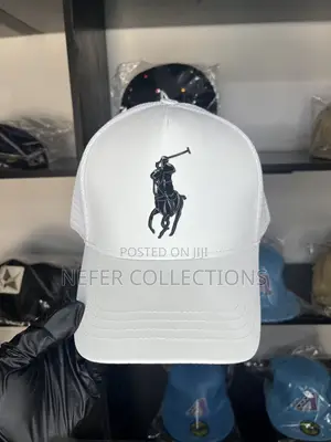 Polo White Truckers Face Cap - Brand New