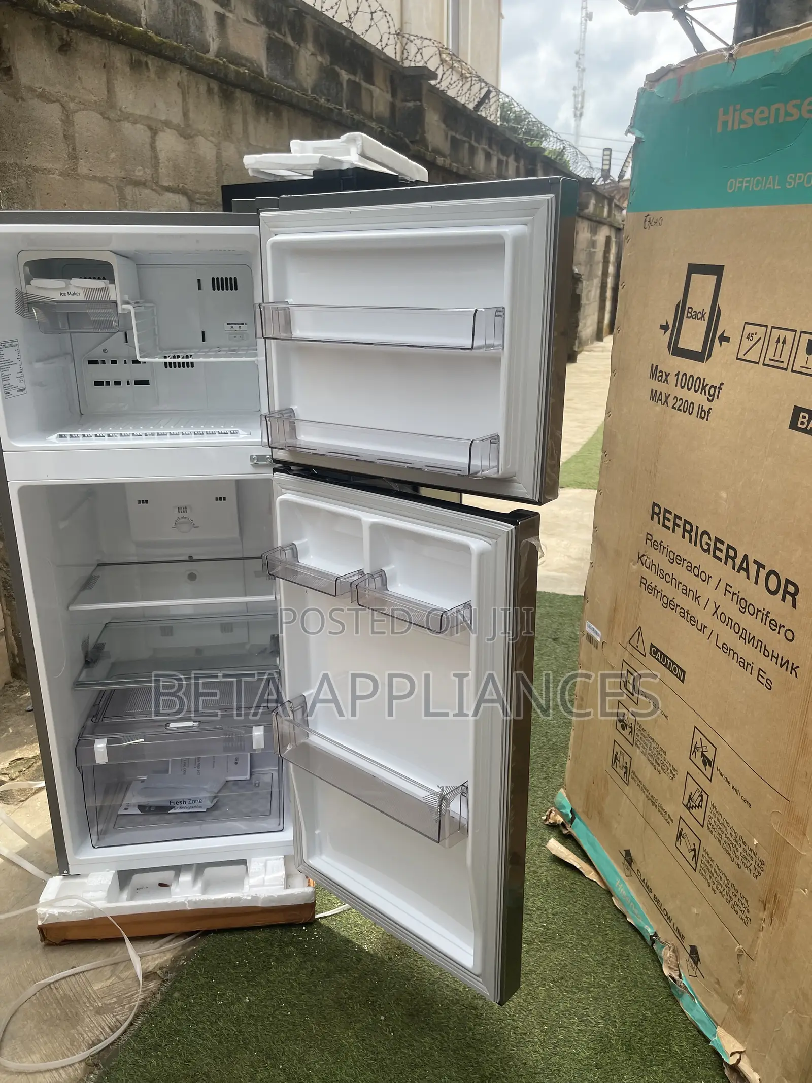Non-Frost Silver Fridge With Inverter Technology