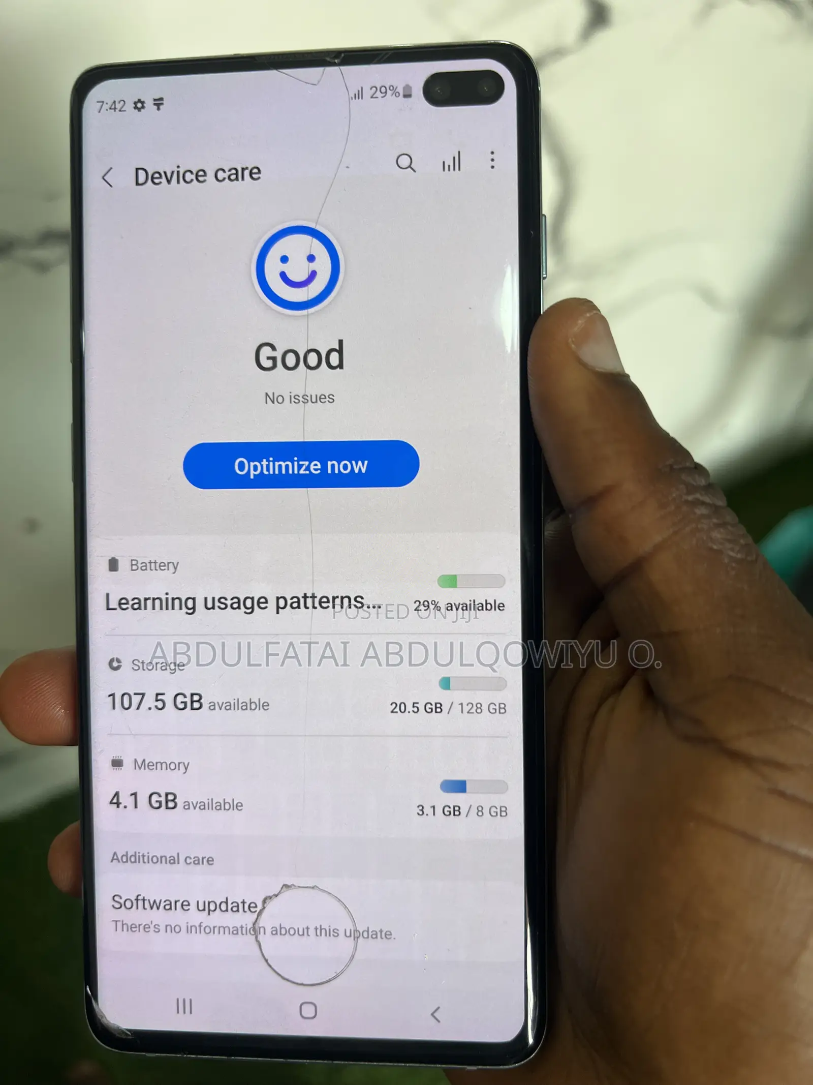 Samsung Galaxy S10 Plus 128 GB Blue