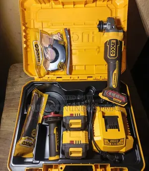Original INGCO Cordless Angle Grinder - 20V Lithium-Ion Power Tool Set