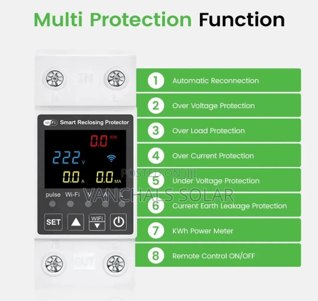 Smart WiFi Prepaid Check Meter Card Reader Tuya 63A