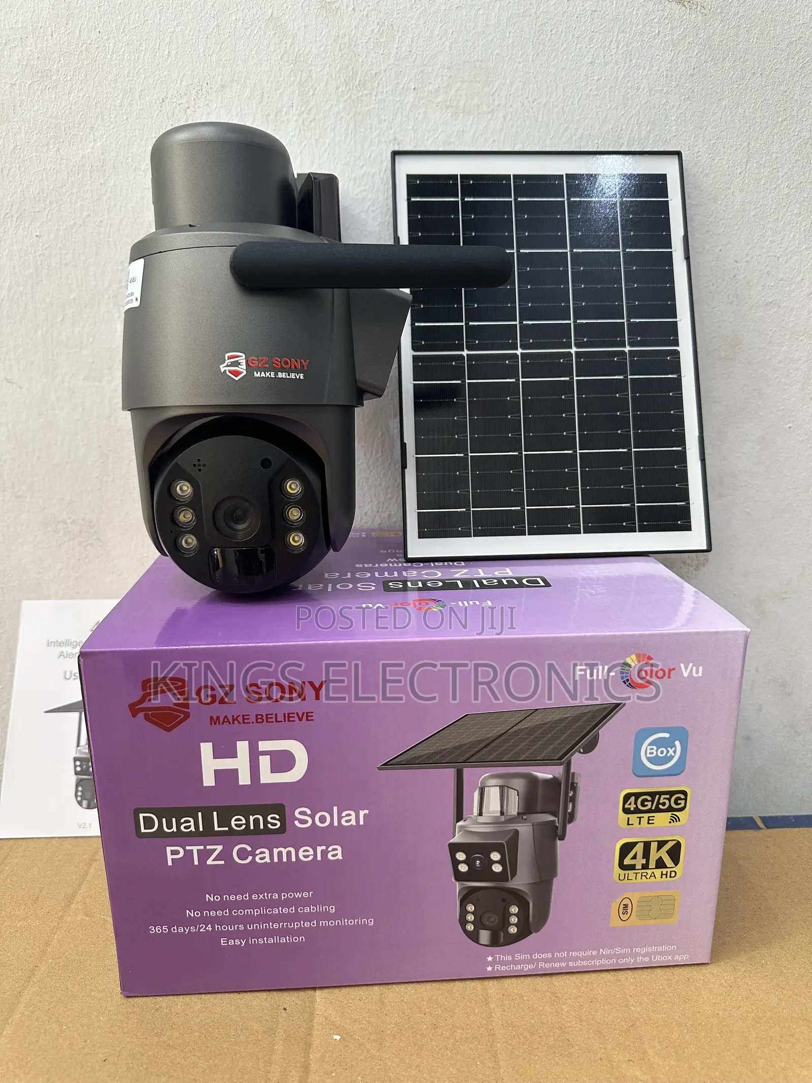 GZ Sony Dual Lens Solar PTZ Camera