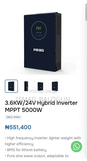 3.6kva Prag Hybrid Inverter