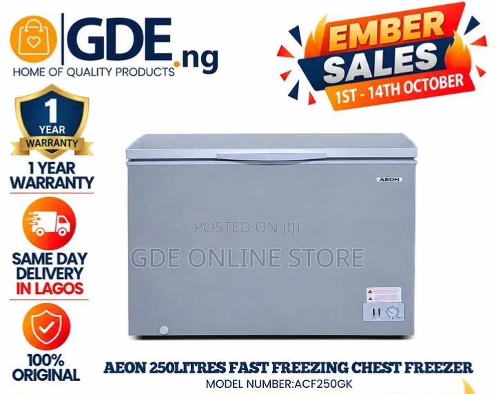Aeon 250litres Fast Freezing Chest Freezer