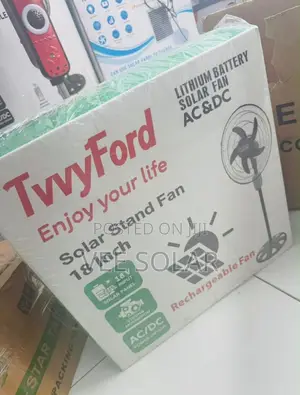 18 Inch Twford Rechargeable Solar Fan