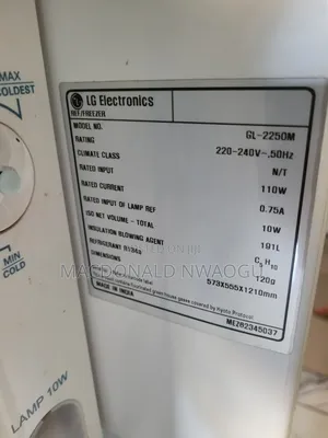 LG Standing Refrigerator/Freezer