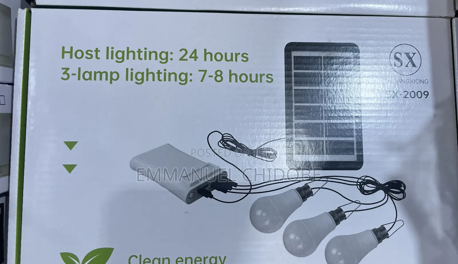 3in1 Solar Bulb With Power Bank