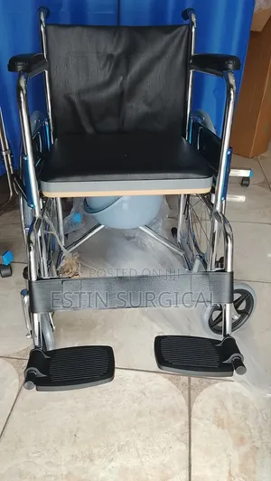 Commode Wheel Chair Estin Black