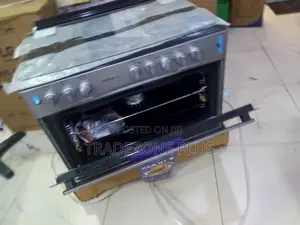 Maxi 6090 Gas Cooker With Hot Plate 4B 2P Basic Grey
