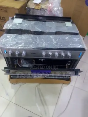 Maxi Basic Grey Gas Cooker With Hot Plate 4B 2P