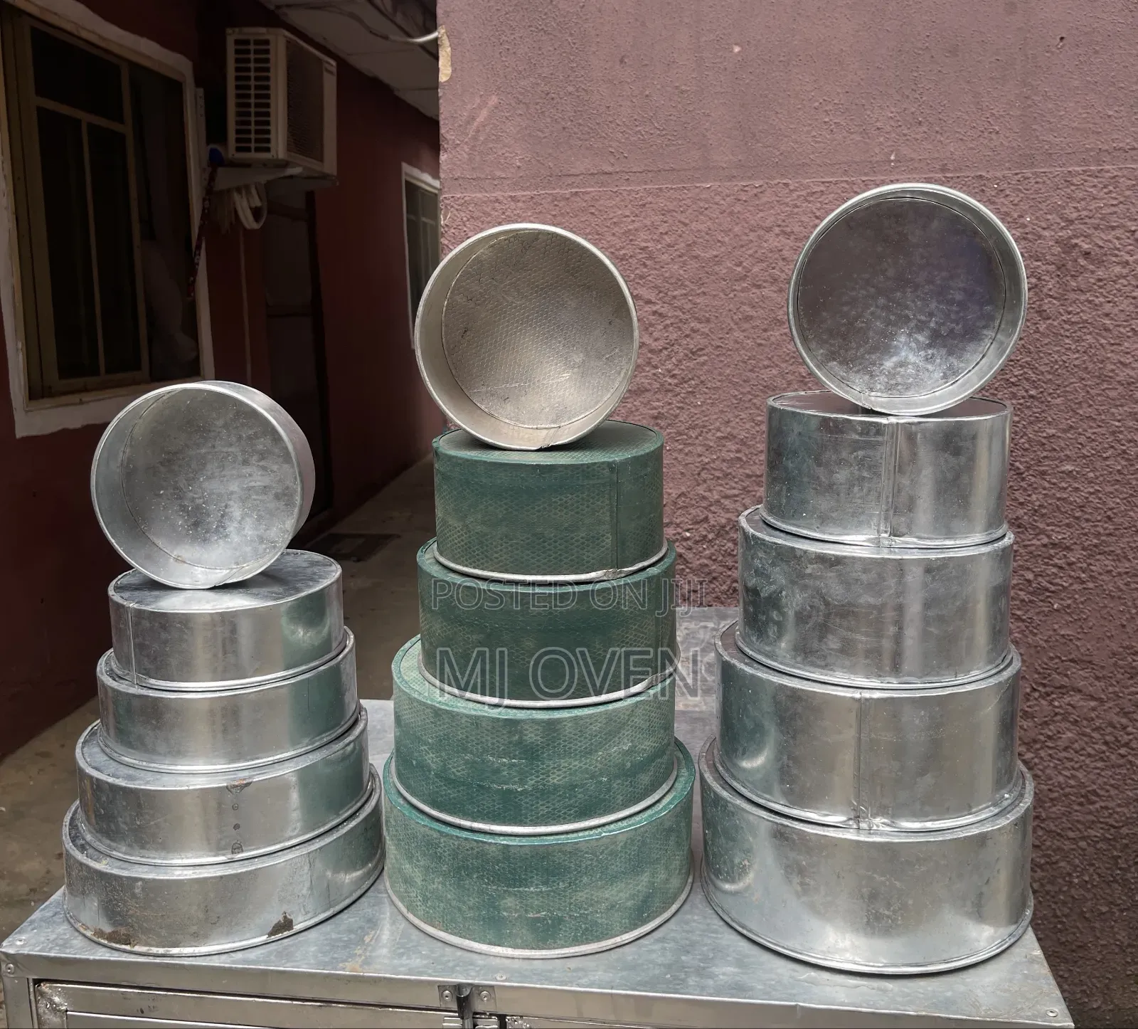 Galvanised Cake Pans