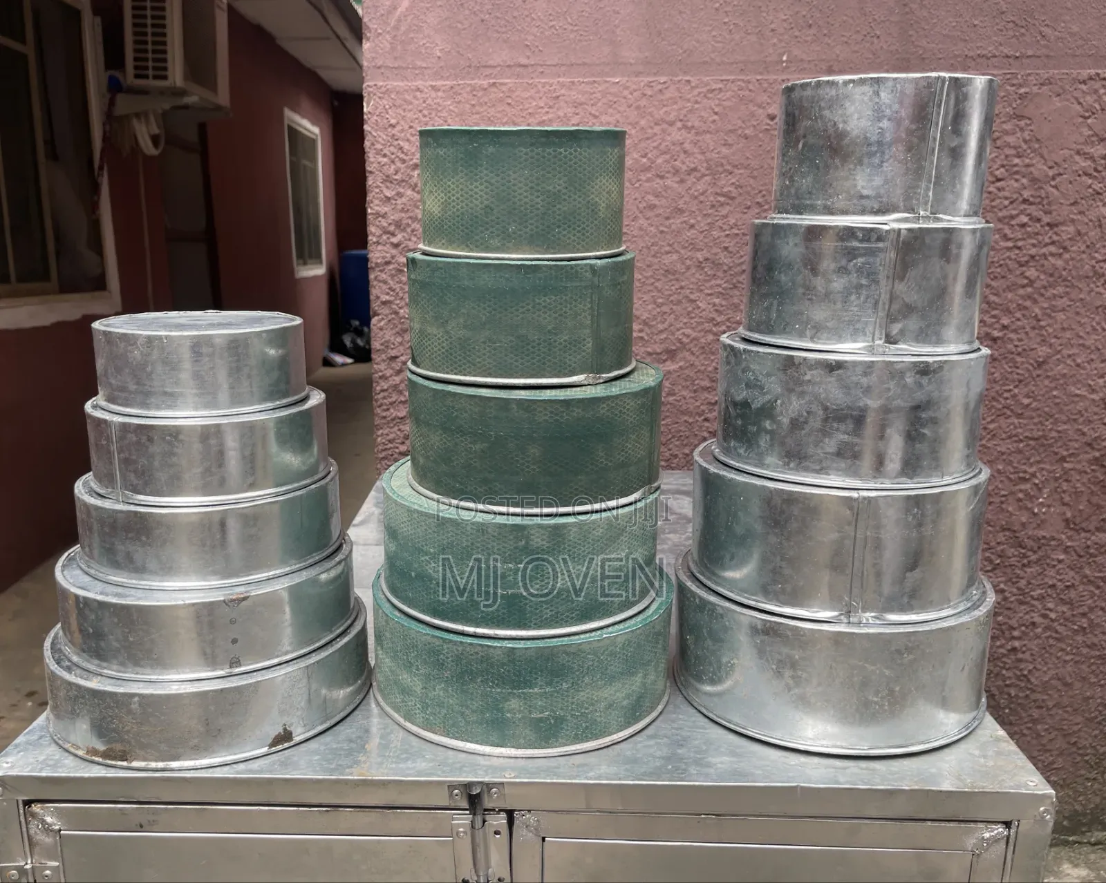 Galvanised Cake Pans