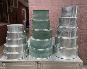 Galvanised Cake Pans