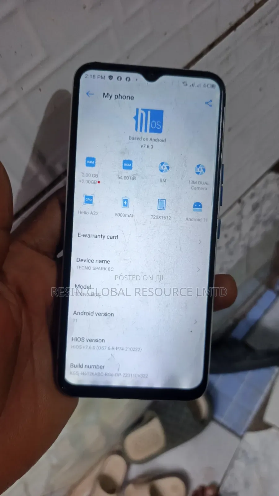 Tecno Spark 8C 64 GB Gray
