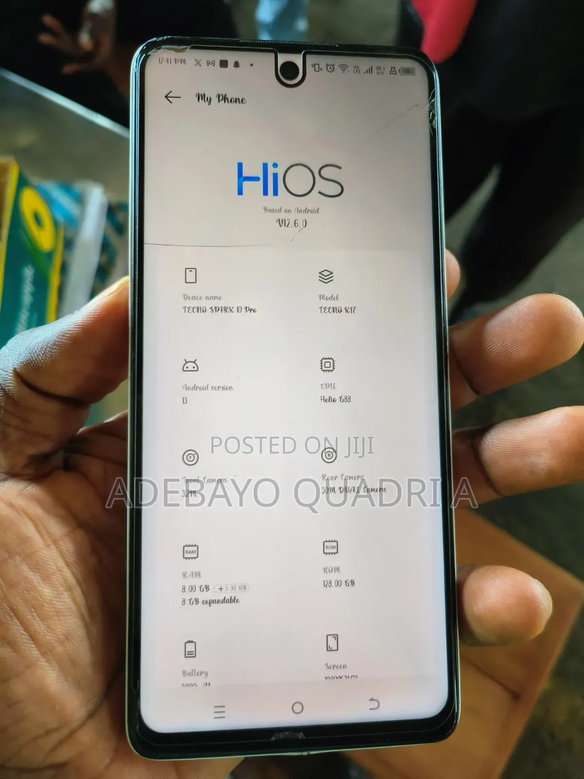 Tecno Spark 10 Pro 128 GB Silver